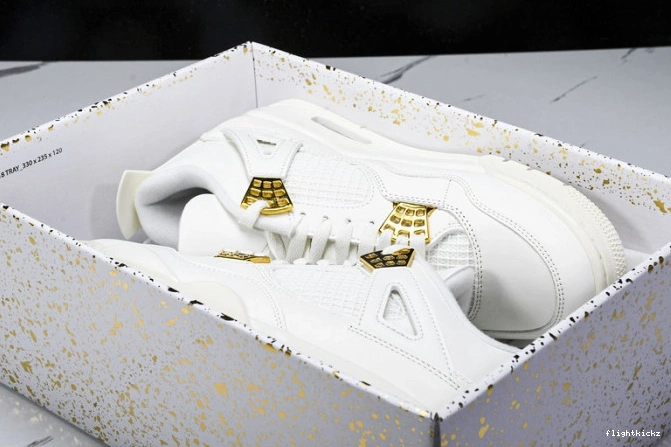 4 Retro Jordan Gold AQ9129-170 Metallic 0907